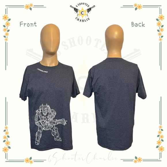 HALO Jorge Lootwear Exclusive Mens Medium Blue Graphic Logo Short Sleeve Tshirt - Picture 1 of 6